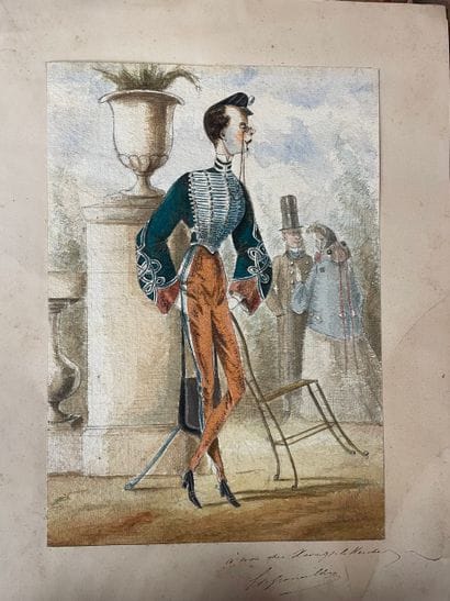 Ecole française du XIXème siècle, dans le...