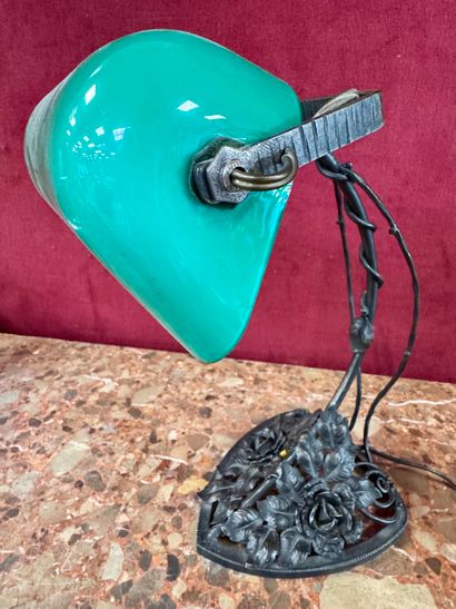 Desk reading lamp 
Made of wrought iron
With...