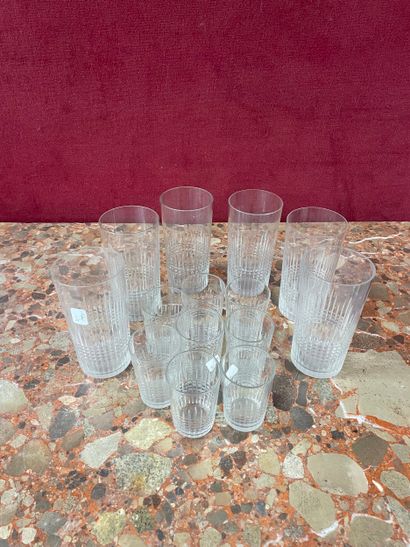 BACCARAT, modèle Nancy 
Suite de 5 verres...