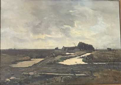 19th-Century French School 
Landscape 
Oil...