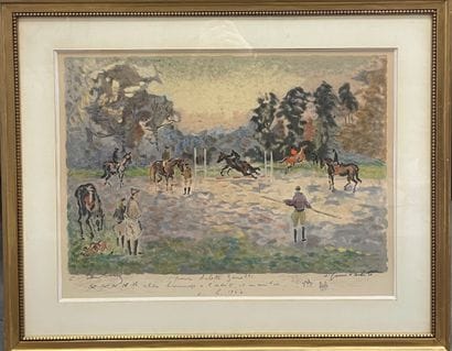 André HAMBOURG (1909-1999)
Scène équestre,...