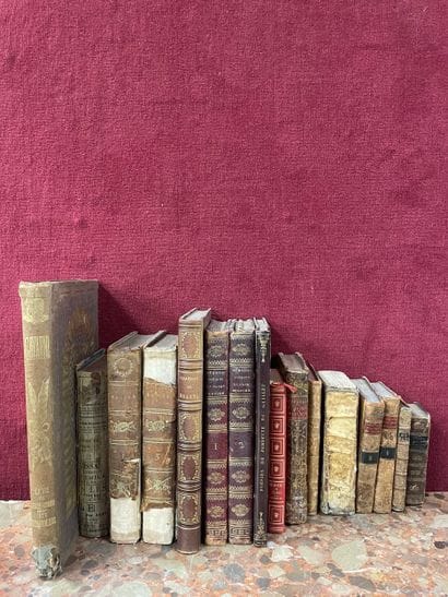 Ensemble de livres reliés du XVIIe et XVIIIème...