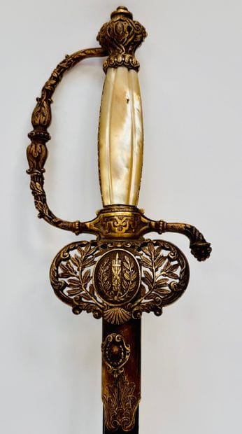 Administrative Officer's Sword
Brass hilt...