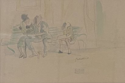Jules PASCIN (1885–1930)
Bench in a Park...