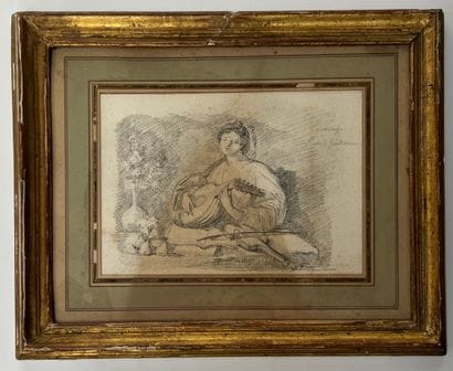Jean-Robert ANGO (1710 Rome 1773)
Le joueur...