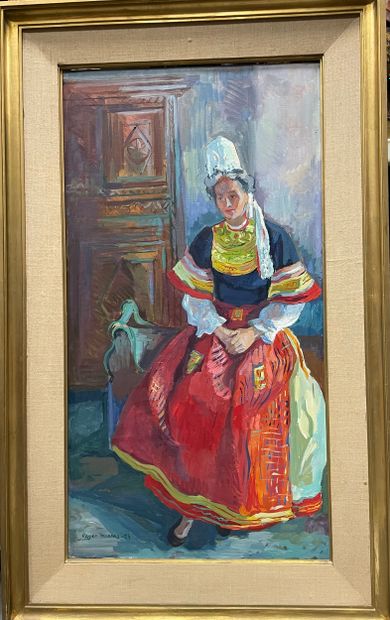 Roger WORMS (1907–1980)
Woman in Traditional...