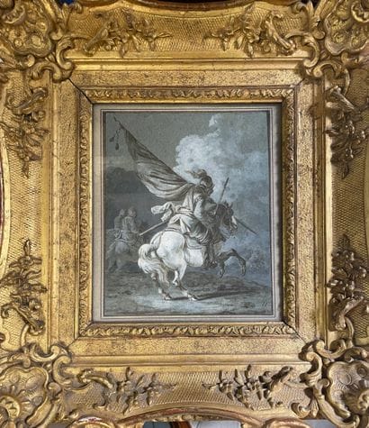 Ecole française du XVIIIème siècle
Porte-étendard
Plume...