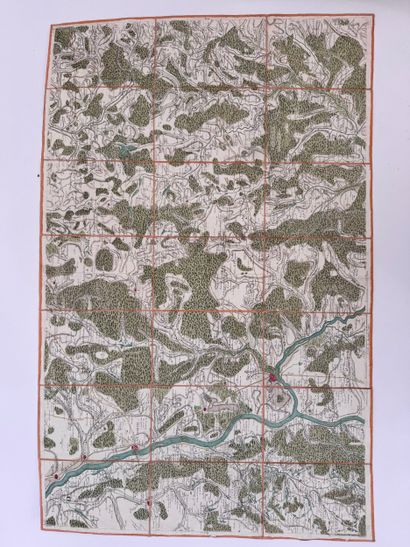 Important lot de 62 cartes CASSINI :

Lille,...