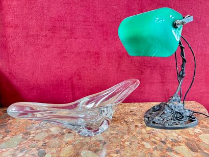 Desk reading lamp 
Made of wrought iron
With...