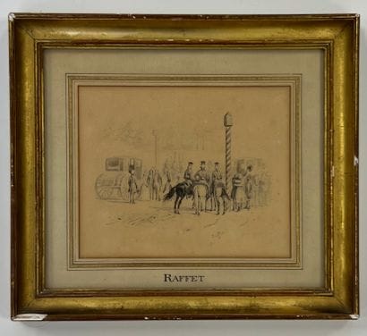 Auguste RAFFET (1804 -1860)
Cavaliers parmi...