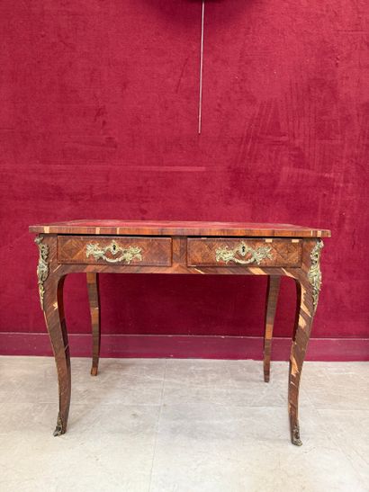 Small Louis XVI-style desk made of wood and...