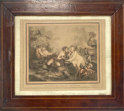 Lot de gravures encadrées : Le Puits (d'après...