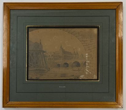 Ecole française du XIXème siècle 
Vue du...