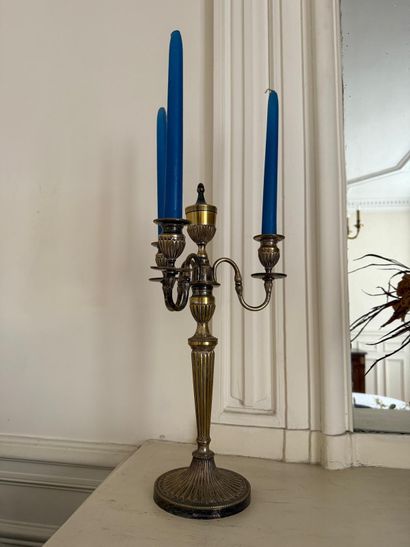Pair of candelabras
Made of silver-plated...