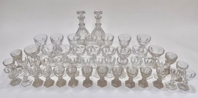 BACCARAT
Partie de service en cristal, modèle...