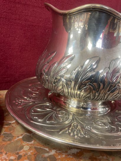 FROMENT MEURICE 
Pair of 925/°° silver cups...