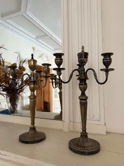 Pair of candelabras
Made of silver-plated...