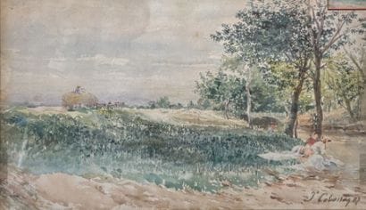 Joseph CABASSON (1841-1920)

Paysage en Provence,...