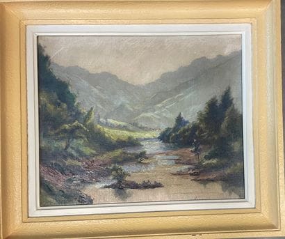 Gaston MOREAU (1885–?) 
The Valley 
Oil on...