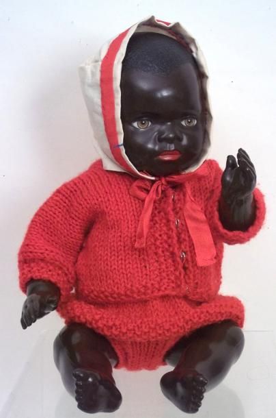 Bébé noir en celluloïd de fabrication française...