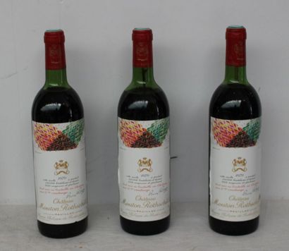 3 bout CHT MOUTON ROTHSCHILD 1979 (2 déb...