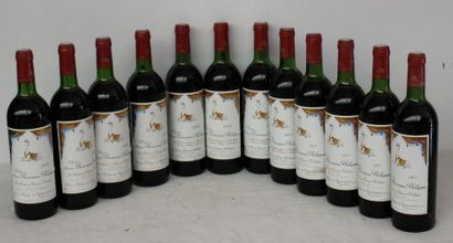 12 bout CHT MOUTON BARONNE PHILIPPE 1977,...