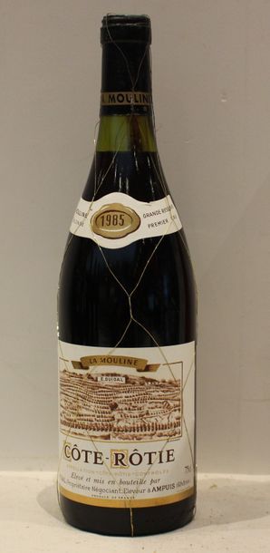 1 bout COTE ROTIE LA MOULINE GUIGAL 1985...