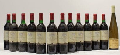 13 bout 12 CHT TILLEDE BELLEVUE 1995, 1 GEWURZTRAMINER...