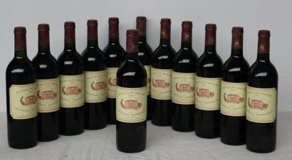 12 bout PAVILLON ROUGE DU CHT MARGAUX 1987...
