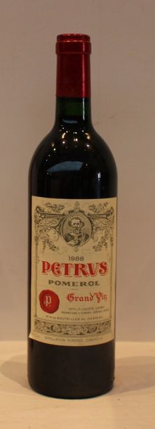 1 bout CHT PETRUS 1988 (DESSUS DE CAPSULE...