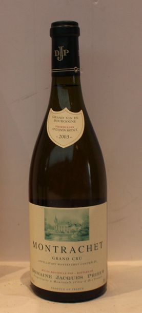 1 bout MONTRACHET JACQUES PRIEUR 2003