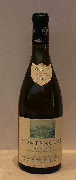 1 bout MONTRACHET JACQUES PRIEUR 2003