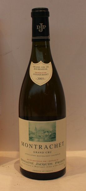 1 bout MONTRACHET JACQUES PRIEUR 2003