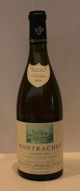 1 bout MONTRACHET JACQUES PRIEUR 2003