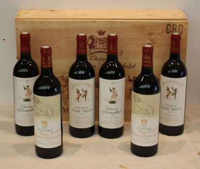 6 bout Caisse panaché 2 MOUTON ROTHSCHILD...
