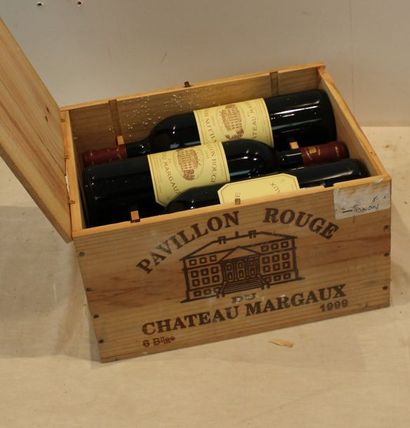6 bout PAILLON ROUGE DU CHT MARGAUX 1999...
