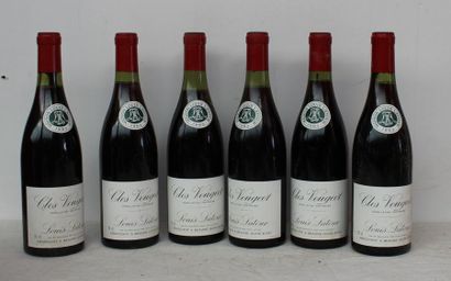 6 bout CLOS VOUGEOT LOUIS LATOUR 1983 CB...