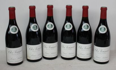 6 bout CLOS VOUGEOT LOUIS LATOUR 1985 CB...