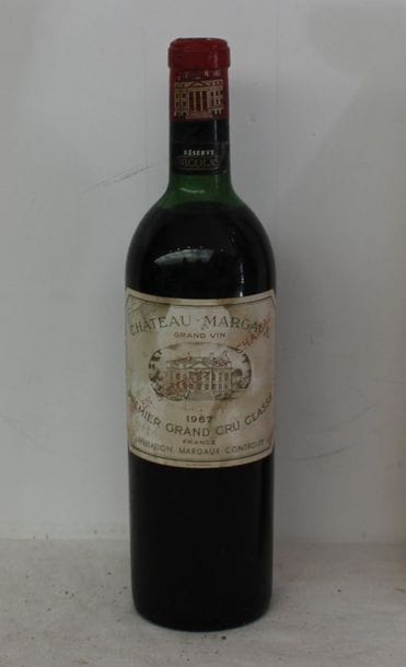1 bout CHT MARGAUX 1967 (mi ép étiq tach...