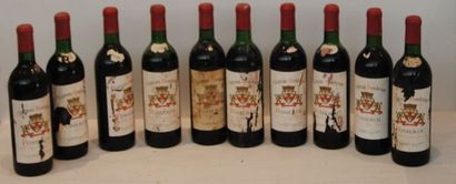 10 bout CHT MONTBRUN POMEROL 1959 (DEMI EP...
