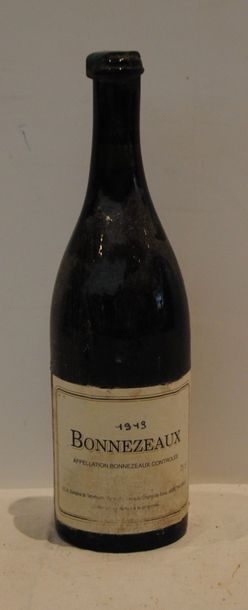 1 bout BONNEZEAUX 1919 MILLESIME MANUSCRIT...