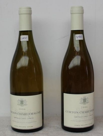 2 bout CORTON CHARLEMAGNE GD CRU COMTE PHILIPPE...