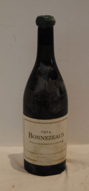 1 bout BONNEZEAUX 1914 MILLESIME MANUSCRIT...