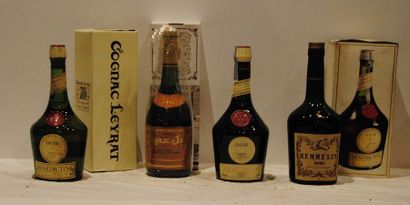 6 bout 1 FINE COGNAC LEYRAT, 1 COGNAC JAY,...
