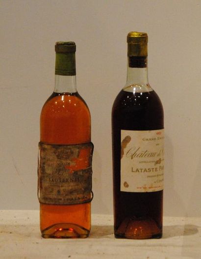 2 bout SAUTERNES : 1 CHT SAHUC LA TOUR VIEUX...