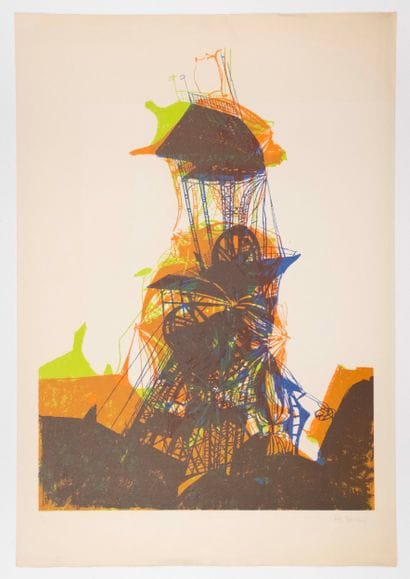 BURY Pol (1922-2005). The beautiful flower.
Silkscreen...