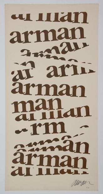 ARMAN Fernandez (1928-2005). Untitled.
Silkscreen...