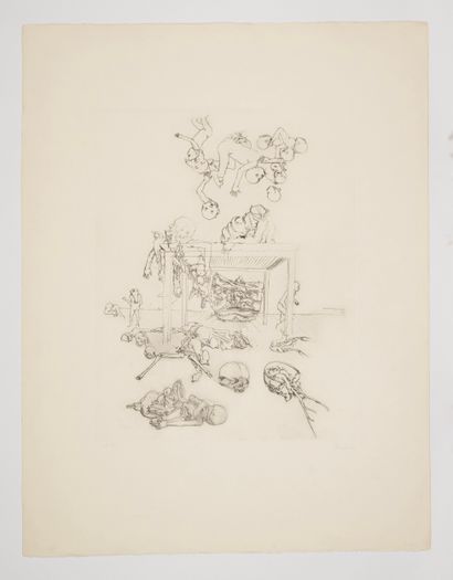 DADO (1933-2010). Untitled, 1967.
Drypoint.
Proof...