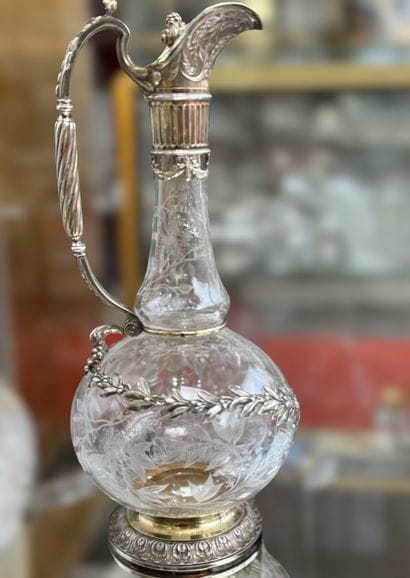ODIOT. Paire de carafes en argent et vermeil
Odiot...
