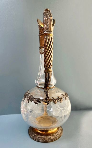 ODIOT. Paire de carafes en argent et vermeil
Odiot...